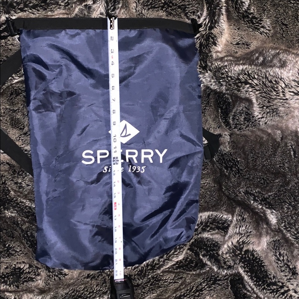 Navy Sperry Roll-top Water Resistant Bag